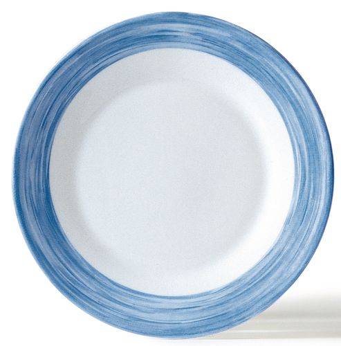 картинка Тарелка d=225 мм. суповая синий край Браш 