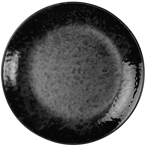 картинка Тарелка мелкая D=190,H=22мм «Нанокрем 890220» фарфор,черный 