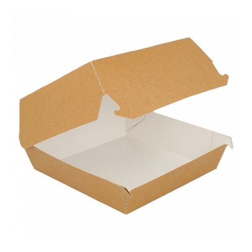 картинка Коробка картонная для бургера 17,5x18x7,5см, натуральный (цена за-50шт/уп)  GDP 