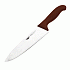 Нож поварской L=20,B=2см,коричнев.