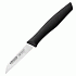 Нож для чистки овощей и фруктов L=185/80мм «Нова» черный